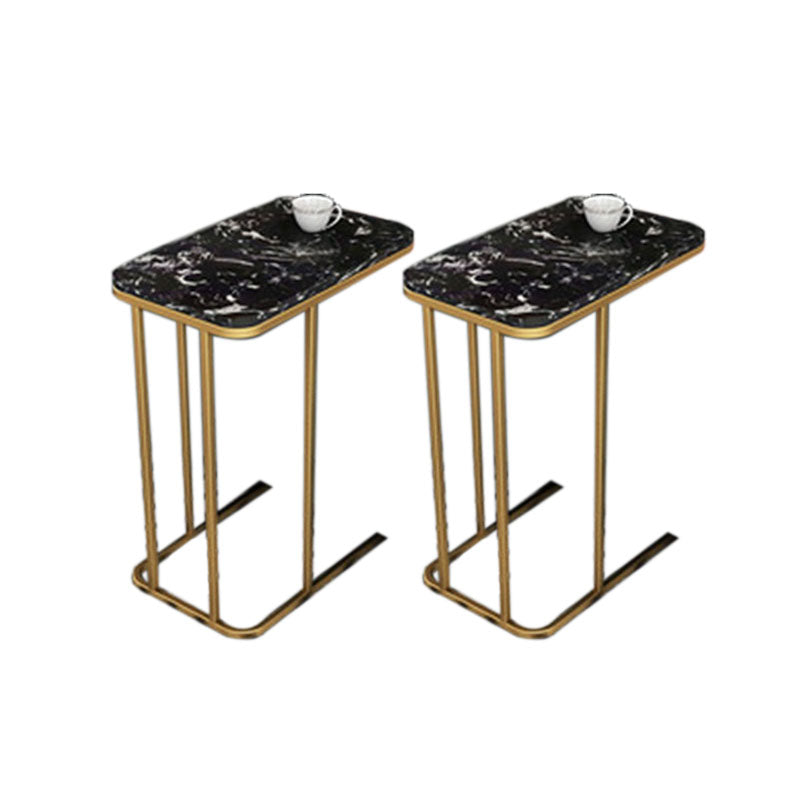 Medieval Modern Style Rectangular Metal Table Frame Side Table