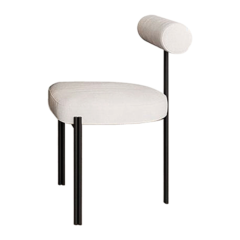 Designer Style Velvet Side Chair Open Back Dining Chair for Restaurant