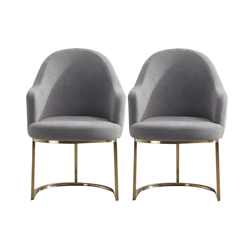 Glam Velvet Dining Room Chairs Upholstered Arm Chair for Restaurant Use