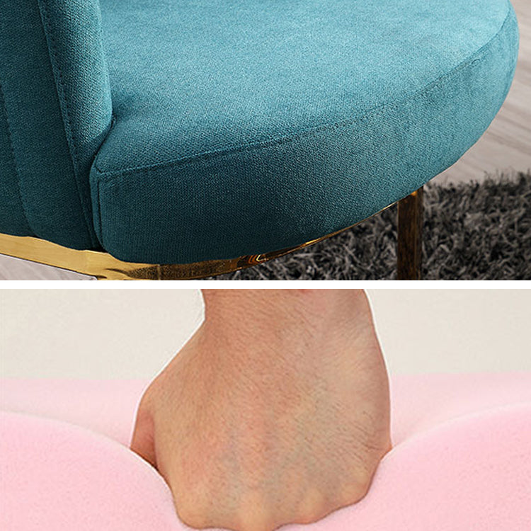 Glam Velvet Dining Room Chairs Upholstered Arm Chair for Restaurant Use