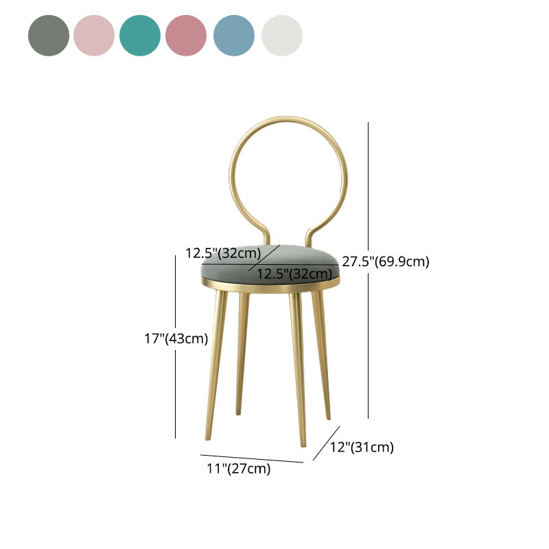 Upholstered Dining Side Chair Scandinavian Design Open Back Dining Side Chairs