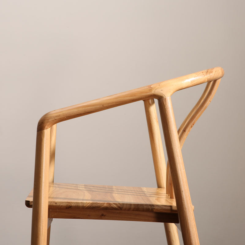 Traditional Style Dining Chairs Dining Arm Side Chairs with Wooden Legs