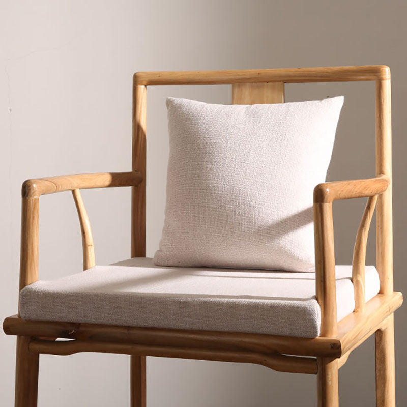 Traditional Style Dining Chairs Dining Arm Side Chair with Wooden Legs