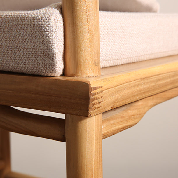 Traditional Style Dining Chair Dining Arm Side Chairs with Wooden Legs