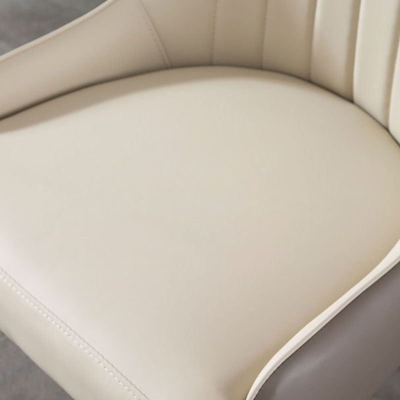 Scandinavian Upholstered Dining Side Chairs Solid Back Dining Side Chair