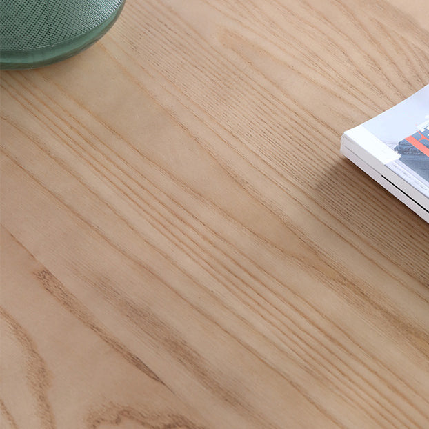 Modern Ash Wood Kitchen Table for Restaurant Rectangle Dining Table with 4 Legs