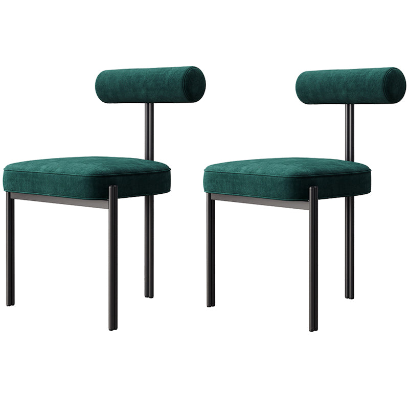 Industrial Style 19.68" Wide Fixed Back Sponge Armless Chair