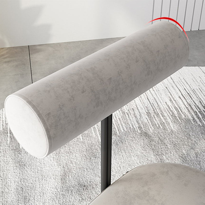 Industrial Style 19.68" Wide Fixed Back Sponge Armless Chair