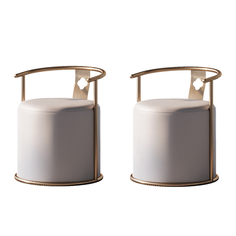 Glam Style Single Sofa Chair Black/Gold Color Arm Chair for Living Room