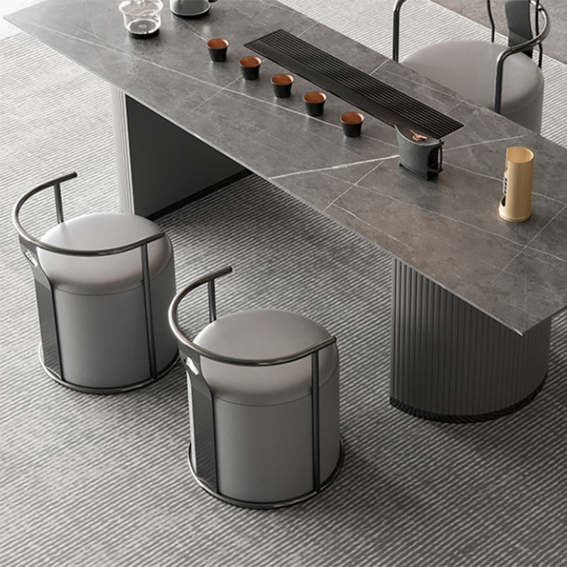 Glam Style Single Sofa Chair Black/Gold Color Arm Chair for Living Room