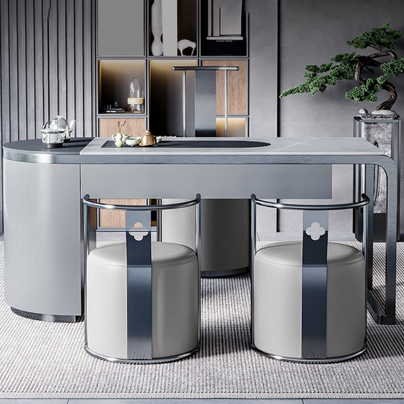 Glam Style Single Sofa Chair Black/Gold Color Arm Chair for Living Room