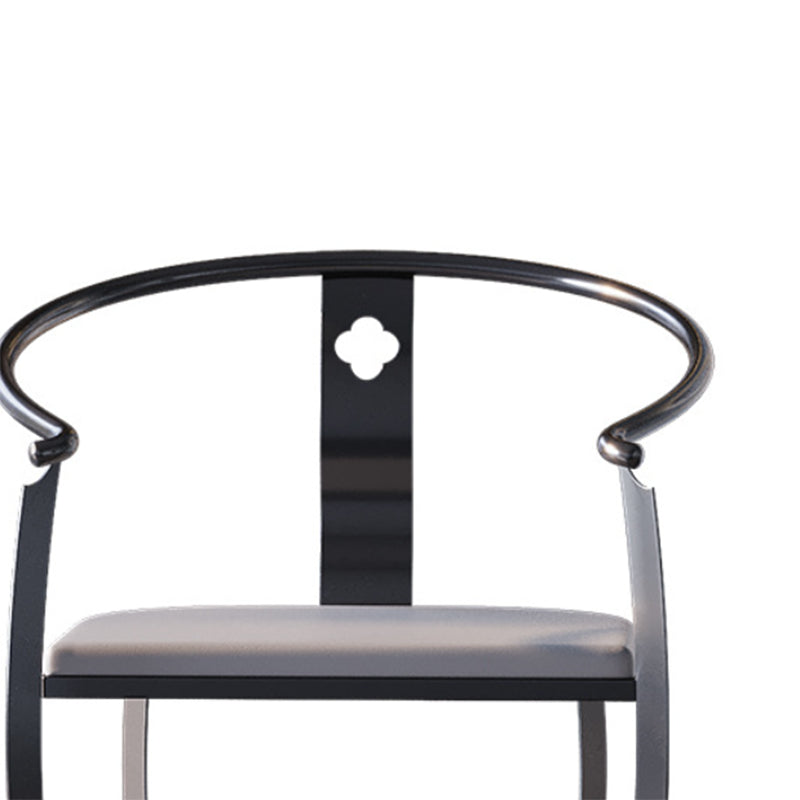 Glam Style Single Sofa Chair Black/Gold Color Arm Chair for Living Room