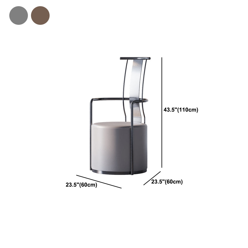 Glam Style Single Sofa Chair Black/Gold Color Arm Chair for Living Room