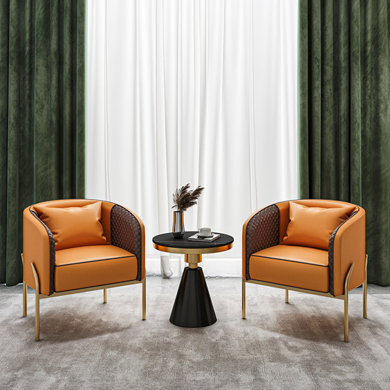 Contemporary Style Single Sofa Chair Pillow Back Arm Chair for Living Room