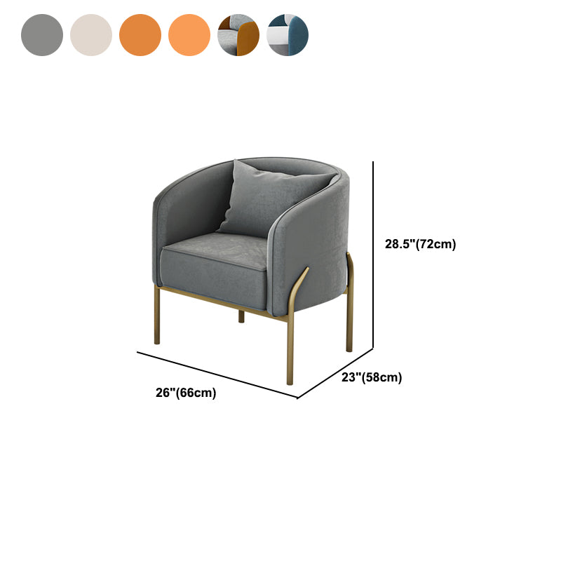 Contemporary Style Single Sofa Chair Pillow Back Arm Chair for Living Room