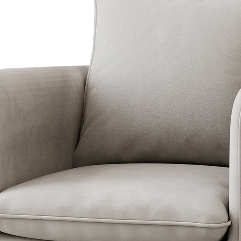 Contemporary 29.5" Wide Solid Color Pillow Back Sponge Arm Chair