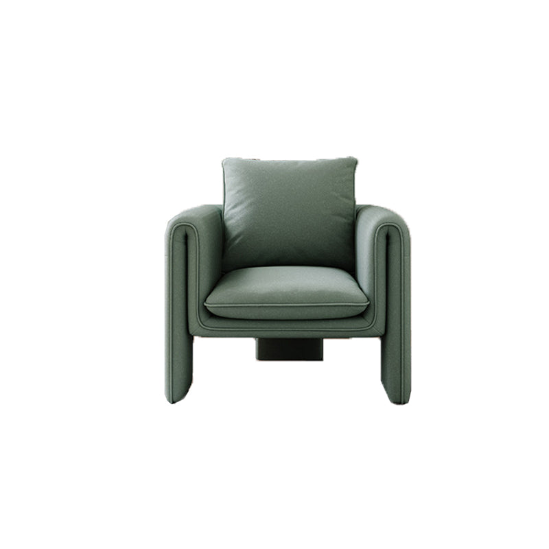 Contemporary 29.5" Wide Solid Color Pillow Back Sponge Arm Chair