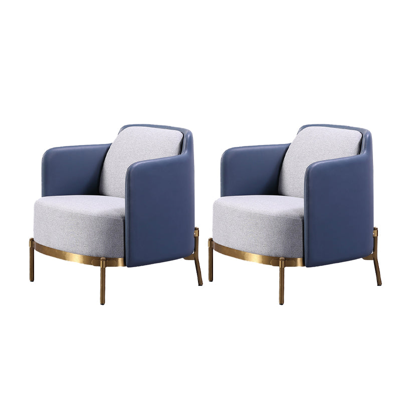 Glam Basic Four Leg Arm Chair Leather Accent Armchair for Bedroom