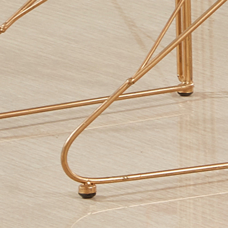 Mid-centuryl Modern Style Arms Included Woven Back Sled Accent Armchair