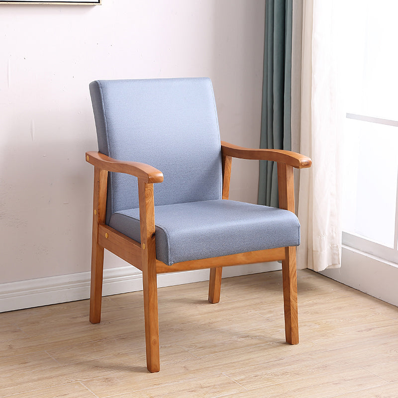 Mid-century Modern Style Fabric Arms Included Accent Armchair