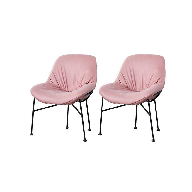 Industrial 23.6"Wide PU Leather Fixed Back Sponge Armless Chair