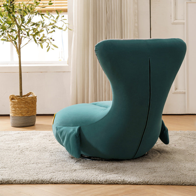 Nordic Style Armless Sponge Cushion Filled Parsons Chair with Cushioned Backrest