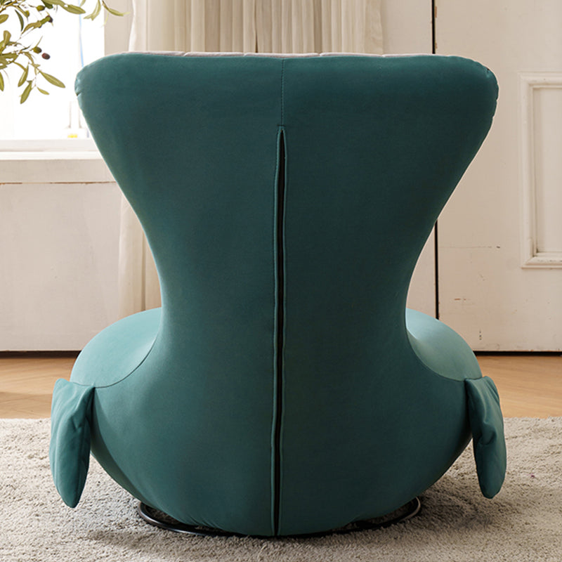 Nordic Style Armless Sponge Cushion Filled Parsons Chair with Cushioned Backrest
