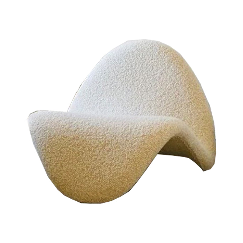 37.4" Wide Scandinavian Style Single Sofa Chair Fixed Backed Armless Chair