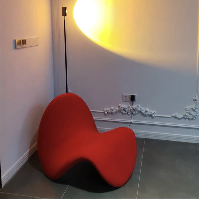 37.4" Wide Scandinavian Style Single Sofa Chair Fixed Backed Armless Chair