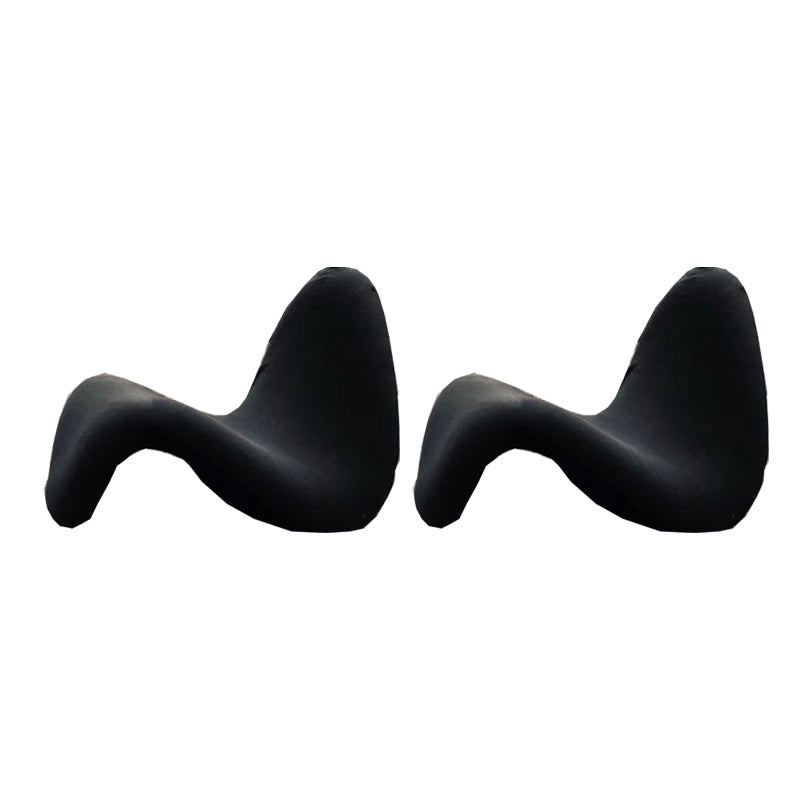 37.4" Wide Scandinavian Style Single Sofa Chair Fixed Backed Armless Chair