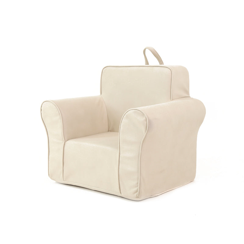 Modern Style Fabric Armrest Buffer Back Imitation Leather Arm Chair