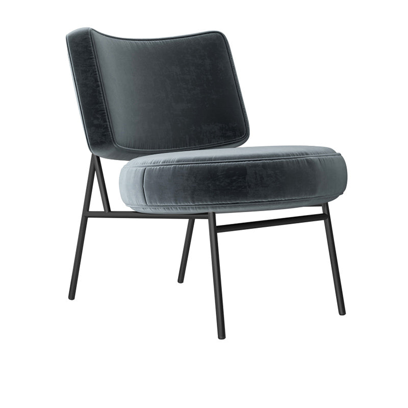 Glam Style 26" Wide Fixed Back 4 Legs Sponge Armless Side Chair