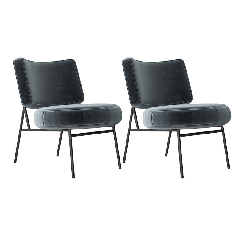 Glam Style 26" Wide Fixed Back 4 Legs Sponge Armless Side Chair