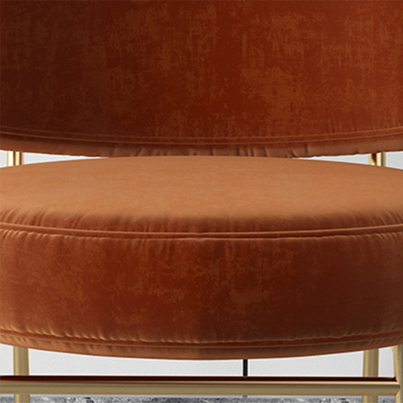 Glam Style 26" Wide Fixed Back 4 Legs Sponge Armless Side Chair