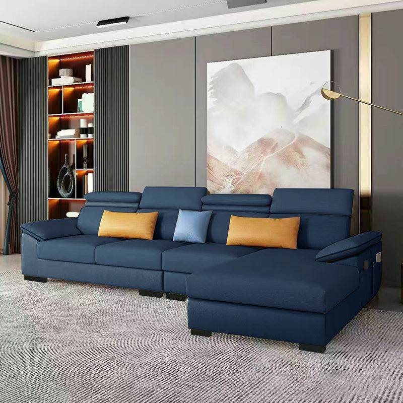 Contemporary Stain-Resistant Faux Leather Cushion Back Sectionals