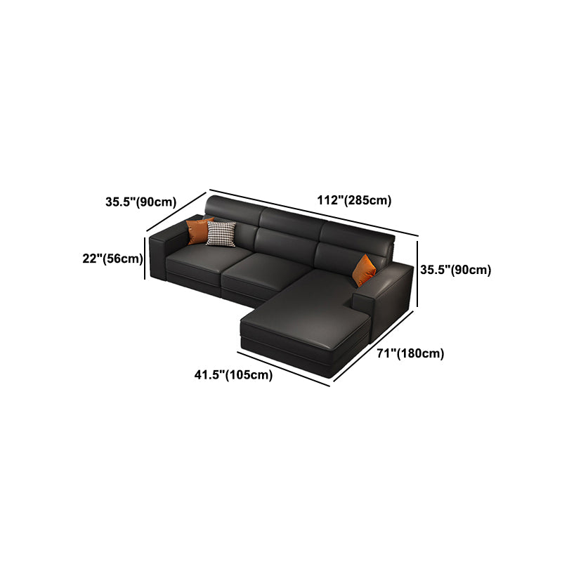 Scandinavian Dark Gray Square Arm Stain-Resistant Faux Leather Sofa