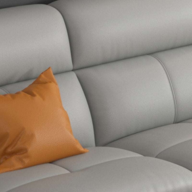 36.22" Tall Modern Genuine Leather Sectional/Sofa with Cushion Back