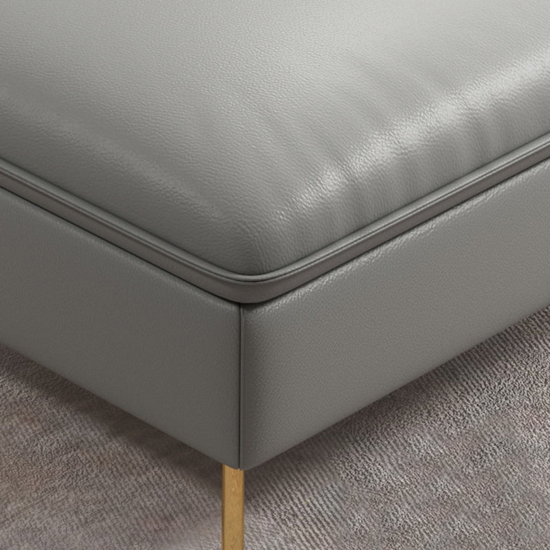 36.22" Tall Modern Genuine Leather Sectional/Sofa with Cushion Back