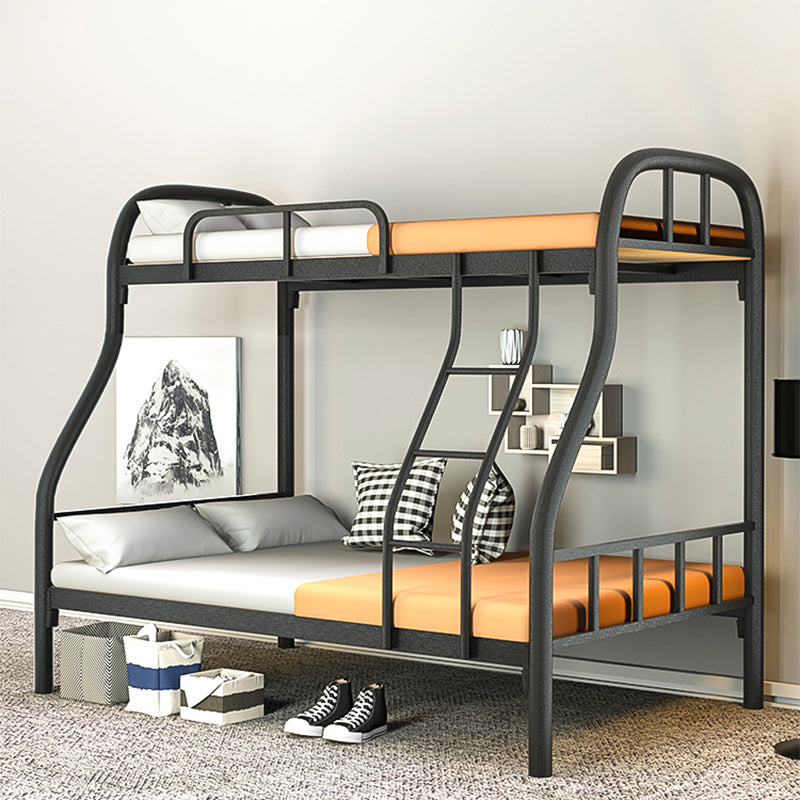 Modern Style Bunk Bed 66.93" Tall Bunk Bed in Black/White Finish