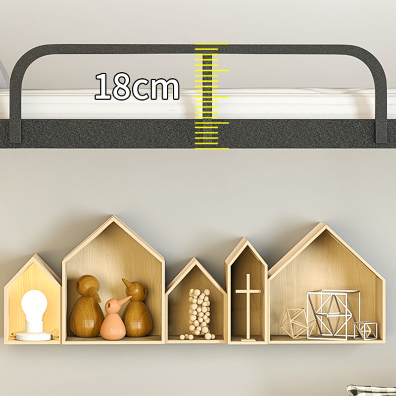 Modern Style Bunk Bed 66.93" Tall Bunk Bed in Black/White Finish