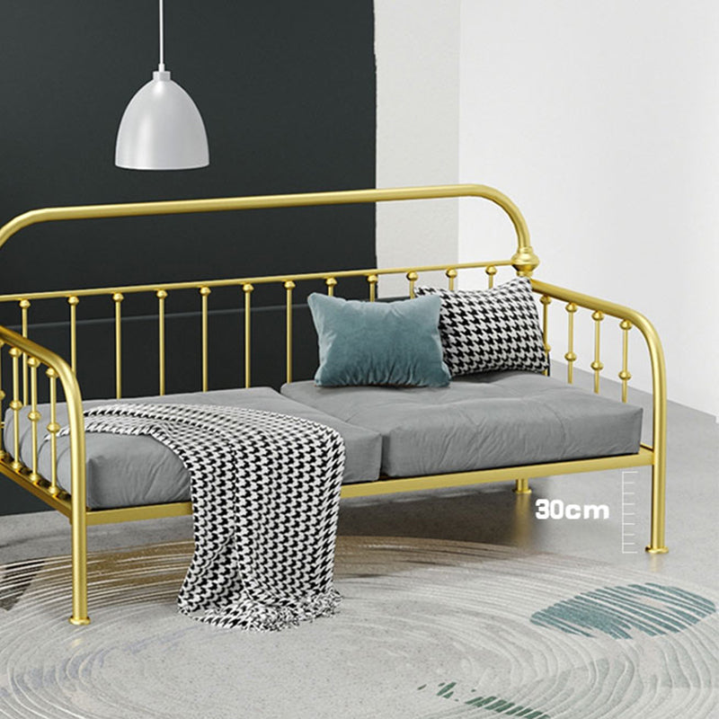 41.34" Tall DayBed with Headboard Low Profile Metal Bed for Living Room
