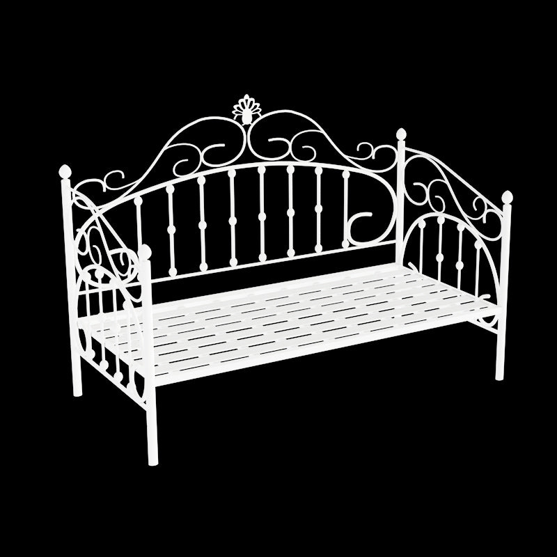 45.27" Metal DayBed with Headboard Low Profile Bed for Bedroom