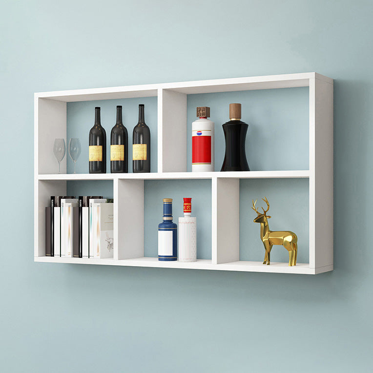 Manufactured Wood Modern Bottle Wine Rack Wall Mounted Wine Rack Bottle with Shelf