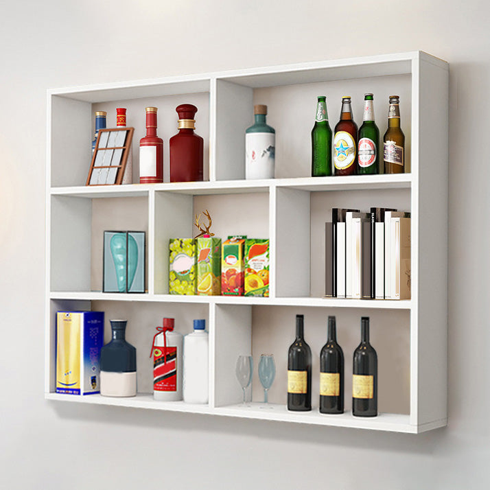 Manufactured Wood Modern Bottle Wine Rack Wall Mounted Wine Rack Bottle with Shelf