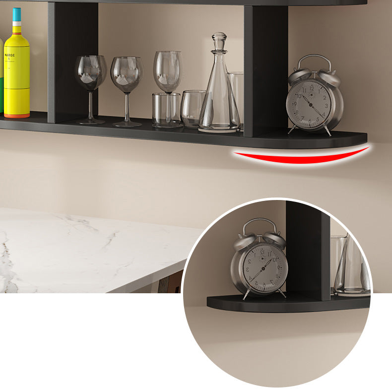 Wine Holder Rack Modern Wall Mounted Manufactured Wood for Kitchen