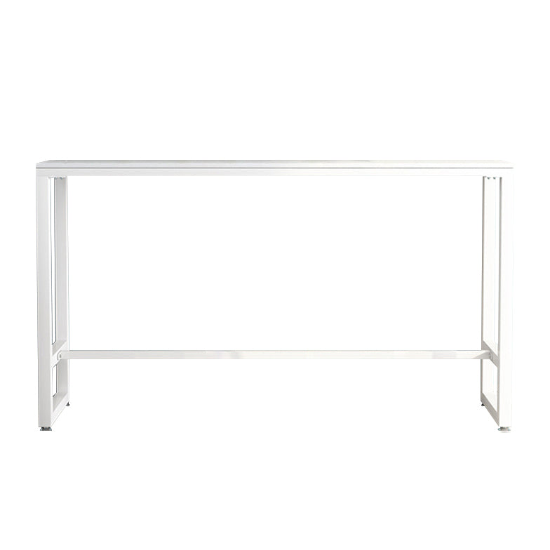 Modern Rectangle Bar Counter Table Stone Bar Counter Table with Metal Legs