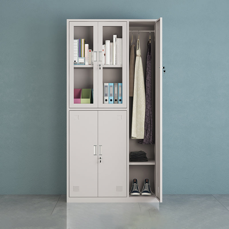 Contemporary Hinged Wardrobe Armoire Metal Wardrobe Cabinet for Home