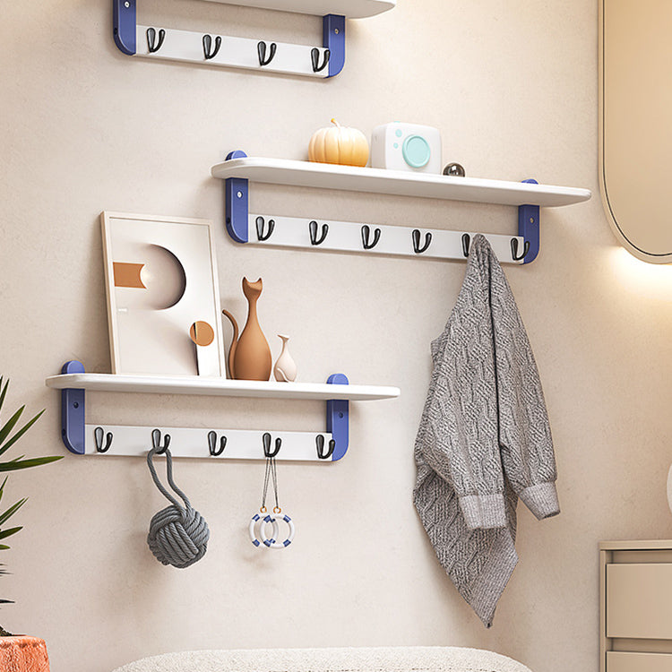 Industrial Entryway Kit Metal Wall Mounted Hooks Shelving Included Hall Stand