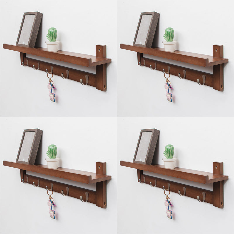 Industrial Entryway Kit Metal Wall Mounted Hooks Shelving Included Hall Stand