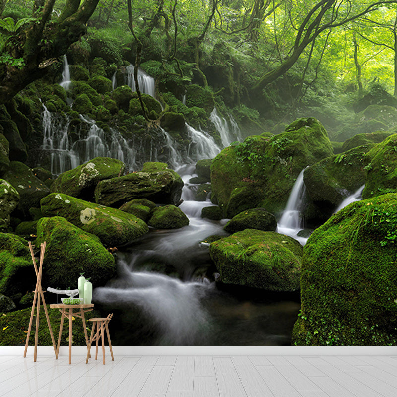 Photography Forest Wall Mural Living Room Environmental Stain Resistant Mural